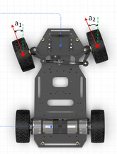 Ackermann Steering ROS Robot Car Chassis with Dual Encoder Motors, Professional Autonomous Navigation Platform for SLAM, Odometry and Robotics Education