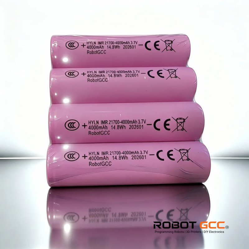 Stack of pink batteries with visible branding on a reflective surface