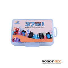 37-in-1 sensors kit for Arduino with colorful packaging on a white background