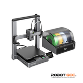 3D printer with spool holder on a white background, featuring the Robot GCC logo.