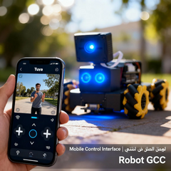 Programmable AI Vision Robot Car | 360° Omni Movement + Live Camera Streaming + AI Vision Recognition + Autonomous Line Tracking & Obstacle Avoidance | Perfect for STEM & IoT Robotics Education