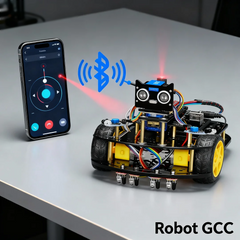 AI Vision 4WD Robot Car Kit – ESP32-CAM, Ultrasonic, Line Tracking, Wi-Fi Video & Object Detection | Arduino/MicroPython Programmable | 7.4V Safe Power, Dual Motor Driver | STEM & AI Robotics Kit for IoT, Navigation, Maker Labs