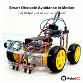 4WD Smart Robot Learning Kit | Infrared Line Tracking + Ultrasonic Obstacle Avoidance | Supports Arduino C Scratch Mixly Coding | Perfect for STEM Classrooms, Maker Labs & Science Fairs