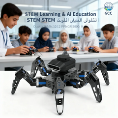 ROS SLAM Quadruped Robot Dog – AI Vision Robot with LiDAR, HD Camera, ESP32, Supports ROS1/ROS2 SLAM, Object Detection, Path Planning, Jetson/Raspberry Pi Expansion | Ideal for STEM Robotics & AI Research