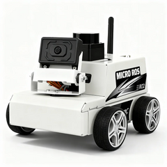 Ackermann Steering ROS Robot Car Chassis with Dual Encoder Motors, Front Servo Steering, Finished Single-Layer Platform for Accurate Odometry, Motion Control, SLAM Mapping and Autonomous Navigation Learning