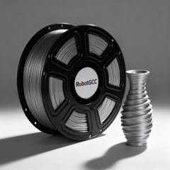 PLA Basic Silver 1.75mm 3D Printing Material 1KG, Metallic PLA Filament for FDM 3D Printers, Smooth Extrusion, Stable Printing Material for Models