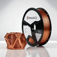 PLA Silk Red Copper 1.75mm 3D Printing Material 1KG, Silk Copper PLA Filament for FDM 3D Printers, Smooth Metallic Printing Material