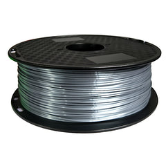 Silver Silk PLA 1.75mm Filament 1KG for 3D Printer, Shiny Metallic PLA Filament, Smooth Surface Finish,