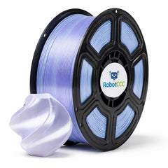 Spool of filament with RobotCCC logo on a white background