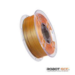 Spool of orange filament on a white background with 'ROBOT GCC' branding.