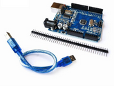 UNO R3 Development Board ATmega328P + 16U2 Dual-Chip | Arduino IDE & C/C++ Compatible | Stable I/O Ports | STEM Education | USB Cable Included