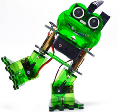 Programmable Biped Walking Dancing Robot Kit with Nano CH340 Controller | Arduino C Coding & Mixly Block Programming | Ultrasonic Obstacle Avoidance + Follow Mode | Bluetooth App Control STEM Robotics Learning Set
