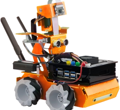 AI Vision Robot Learning Platform with Jetson & ROS Support | Autonomous Navigation with Camera, LiDAR & IMU Sensors | Dual Controller Design with ESP32 & Micro AI Module | Supports Object Recognition, SLAM Mapping & Path Planning for STEM & AI Research