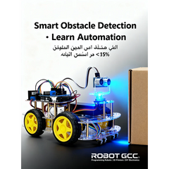 STEM Robot Car Kit Arduino-Compatible 4WD Transparent Smart Robot