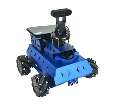 Mecanum Wheel Robot Platform with ROS1 Control & AI Vision Navigation | Dual Controller with ESP32 & Arduino | LiDAR SLAM Mapping & 360° Omni-Directional Drive | Python & C++ Programming for STEM Education & Autonomous Driving Research