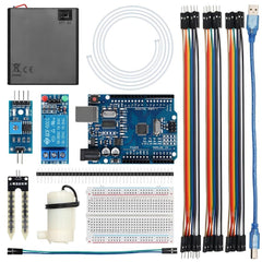 Arduino Automatic Watering System Kit | DIY Smart Irrigation Project with Soil Moisture Sensor, Relay & Water Pump | IoT Automation STEM Learning Kit for Students & Makers | Intelligent Plant Watering System for Home, Garden & Classroom