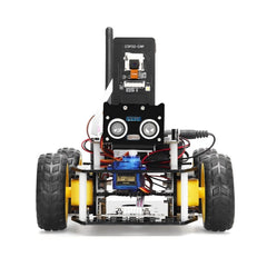 Smart AI Visual Robot Car Kit | ESP32-CAM Wireless Camera Robot with STM32 Dual-Control Ackermann Steering | Wi-Fi Image Transmission & Ultrasonic Obstacle Avoidance | DIY Programmable STEM Robotics Platform for AI, IoT & Computer Vision Learning