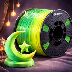Light Change PLA Filament Fluorescent Yellow to Green 1.75mm 1KG 3D Printer Filament