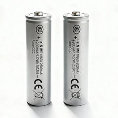 18650 Rechargeable Battery 3.7V 2600mAh True Capacity Lithium Ion Battery Button Top Cell Real Tested Capacity for Arduino Robotics IoT Devices LED Flashlight DIY Electronics Stable Power Li-ion Battery Pack