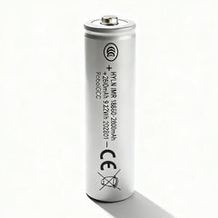 18650 Rechargeable Battery 3.7V 2600mAh True Capacity Lithium Ion Battery Button Top Cell Real Tested Capacity for Arduino Robotics IoT Devices LED Flashlight DIY Electronics Stable Power Li-ion Battery Pack