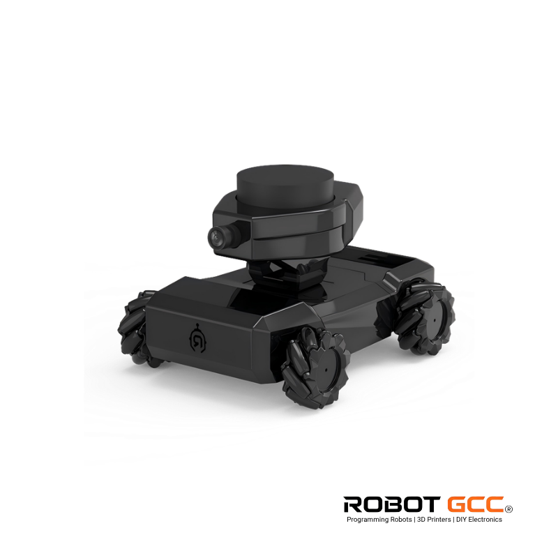 Black robot model on a white background with 'Robot GCC' branding.
