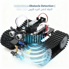 Smart Obstacle-Avoidance Robot Car Kit – 4WD Ultrasonic & Infrared Sensor Platform with PWM Motor Control | Arduino-Compatible | STEM Coding Learning | Supports C/Scratch/Mixly | Expandable with Bluetooth & Wi-Fi Modules