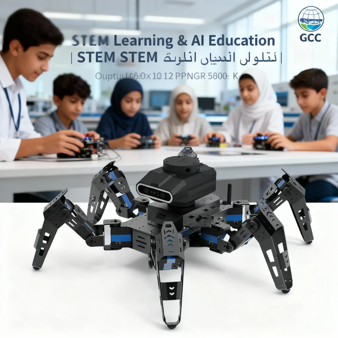 ROS SLAM Quadruped Robot Dog – AI Vision Robot with LiDAR, HD Camera, ESP32, Supports ROS1/ROS2 SLAM, Object Detection, Path Planning, Jetson/Raspberry Pi Expansion | Ideal for STEM Robotics & AI Research