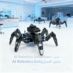 ROS SLAM Quadruped Robot Dog – AI Vision Robot with LiDAR, HD Camera, ESP32, Supports ROS1/ROS2 SLAM, Object Detection, Path Planning, Jetson/Raspberry Pi Expansion | Ideal for STEM Robotics & AI Research