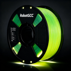 Light Change PLA Filament Fluorescent Yellow to Green 1.75mm 1KG 3D Printer Filament