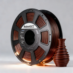 PLA Basic Coffee Brown 1.75mm 3D Printing Material 1KG, Smooth PLA Filament for FDM 3D Printers, Low Warping, Stable Diameter, Easy Print for DIY Models