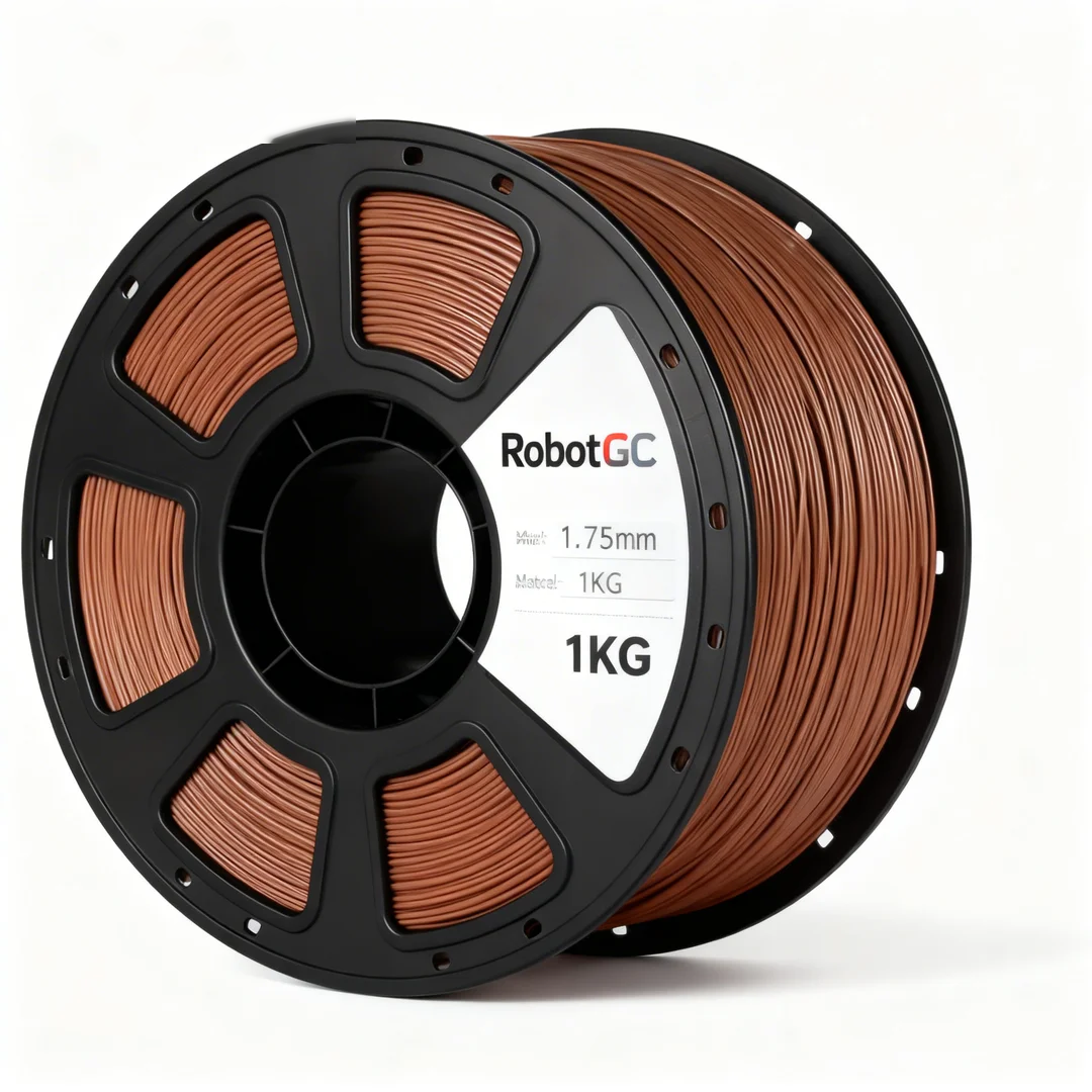 PLA Basic Chocolate Brown 1.75mm 3D Printing Material 1KG, Glossy PLA Filament for FDM 3D Printers, Smooth Extrusion, Easy Print for Decorative Models