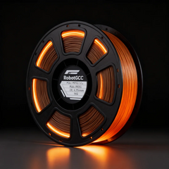 PLA Basic Chocolate Brown 1.75mm 3D Printing Material 1KG, Glossy PLA Filament for FDM 3D Printers, Smooth Extrusion, Easy Print for Decorative Models