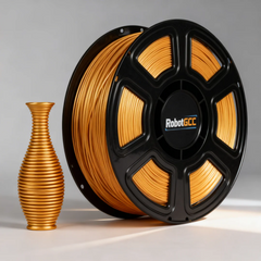PLA Basic Gold 1.75mm 3D Printing Material 1KG, Metallic PLA Filament for FDM 3D Printers, Easy Print, Smooth Feeding for DIY Decorative Prints