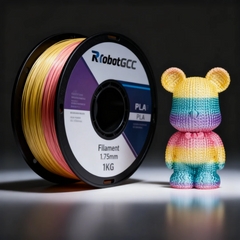 PLA Macaron 1.75mm 3D Printing Material 1KG, Pastel PLA Filament for FDM 3D Printers, Stable Printing for Creative Decorative Models