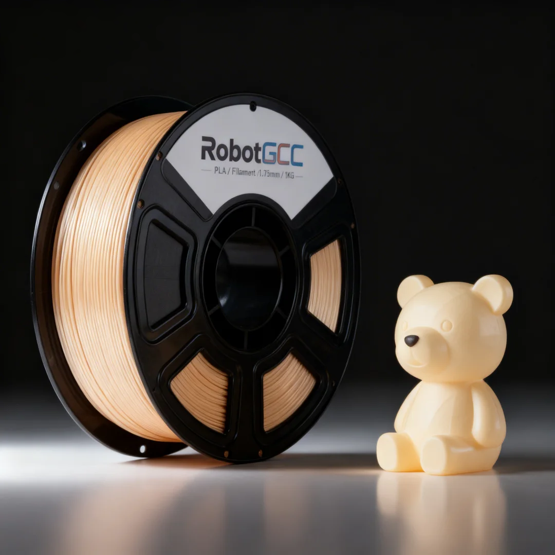 PLA Silk Skin Tone 1.75mm 3D Printing Material 1KG, Silk PLA Filament for FDM 3D Printers, Glossy Finish, Smooth Printing for Figurines