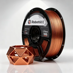 PLA Silk Red Copper 1.75mm 3D Printing Material 1KG, Silk Copper PLA Filament for FDM 3D Printers, Smooth Metallic Printing Material