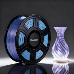 PLA Silk Fantasy Blue Purple 1.75mm 3D Printing Material 1KG, Silk Gradient PLA Filament for FDM 3D Printers, Glossy Decorative Printing
