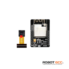 Electronic components on a white background with 'Robot GCC' branding.