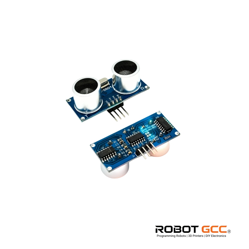 Two electronic components on a white background with 'Robot GCC' branding.