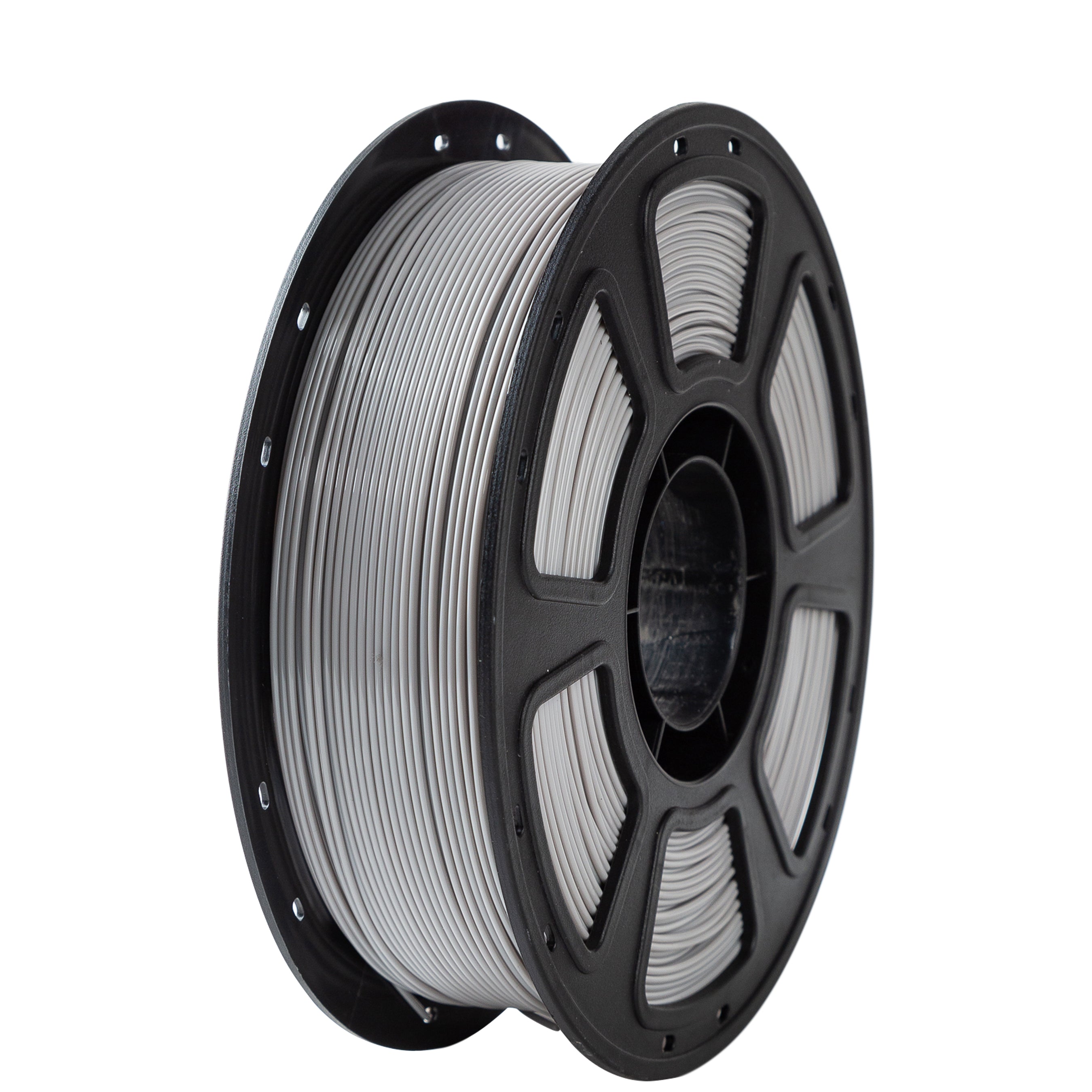 Spool of filament on a white background
