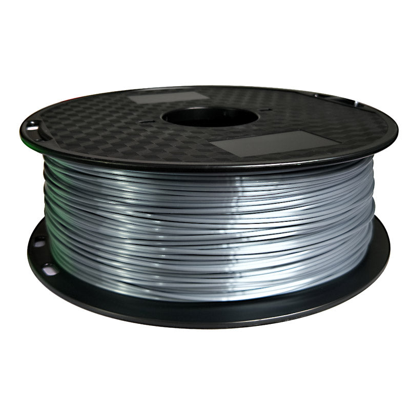 Silver Silk PLA 1.75mm Filament 1KG for 3D Printer, Shiny Metallic PLA Filament, Smooth Surface Finish,