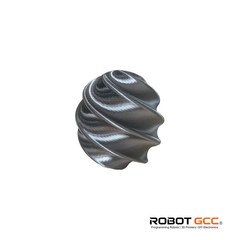 Metallic screw or gear on a white background with 'ROBOT GCC' branding.