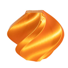 Shiny orange object on a white background