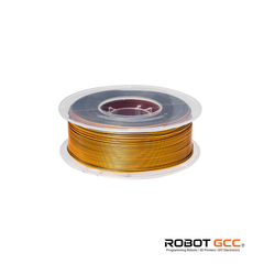 Spool of gold wire on a white background with 'ROBOT GCC' branding.