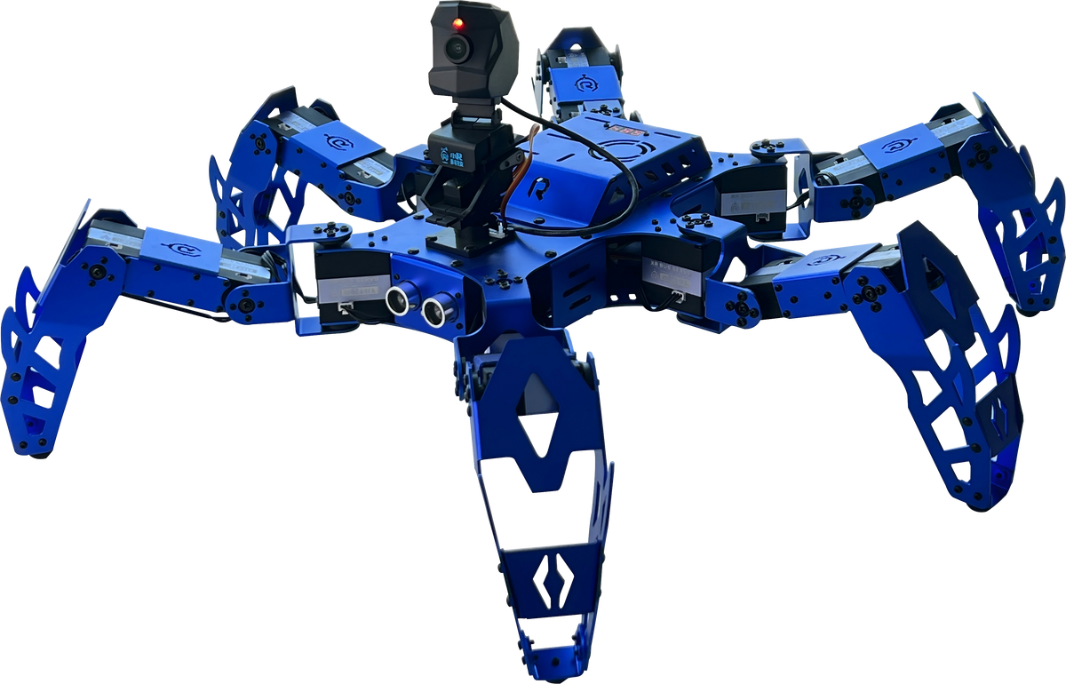 AI Hexapod Robot Kit | Jetson Nano Six-Leg Bionic Robot with 18 Servo Motors & Vision Camera | Supports SLAM Navigation, Object Recognition & Autonomous Path Planning | ROS & OpenCV Programming for STEM, AI Learning & Research Projects
