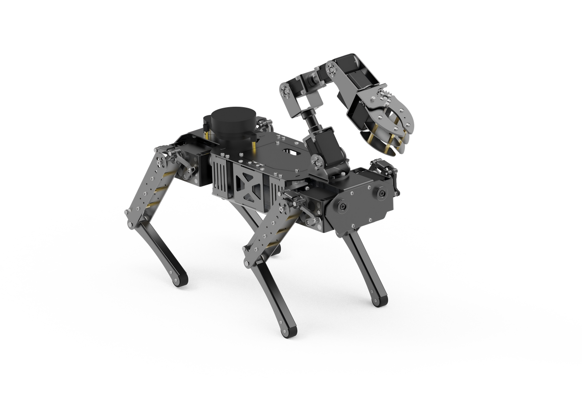 AI Voice & Vision Robot Dog | Jetson Nano Controlled Four-Leg Bionic Robot with ROS, OpenCV & TensorFlow Support | Autonomous Navigation & Object Recognition | STEM Educational Platform for AI Programming, Robotics & Research Projects