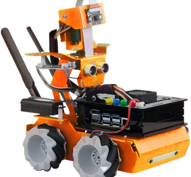 AI Vision Robot Learning Platform with Jetson & ROS Support | Autonomous Navigation with Camera, LiDAR & IMU Sensors | Dual Controller Design with ESP32 & Micro AI Module | Supports Object Recognition, SLAM Mapping & Path Planning for STEM & AI Research