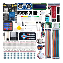Raspberry Pi Super Starter Kit | Comprehensive STEM Electronics Learning Set with Sensors, Modules, LCD & Motors | Compatible with Raspberry Pi 4B 3B+ & Arduino UNO MEGA | Ideal for IoT Projects, Robotics & Programming Education