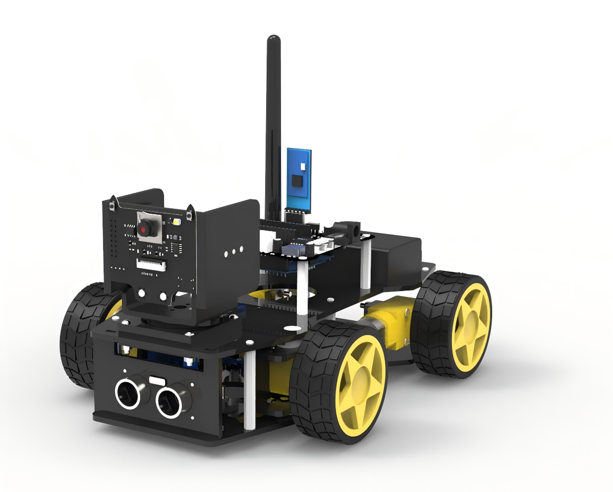 AI Vision Robotic Arm Kit | ESP32-CAM 4-DOF Programmable Arm with Object Recognition & Color Tracking | Smart STEM Educational Robot for Coding, Robotics & Automation Learning | Wi-Fi & Bluetooth Controlled DIY AI Robot Arm for Students & Makers