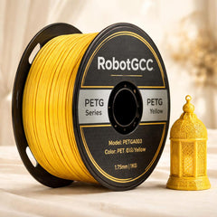 PETG Yellow 1.75mm 3D Printer Filament 1KG Strong Durable PETG Filament High Impact Resistance Waterproof